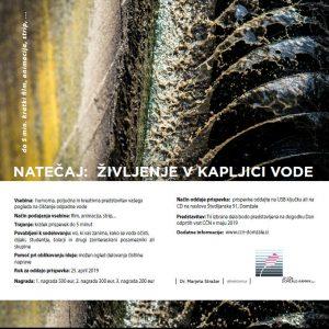 NATEČAJ “ŽIVLJENJE V KAPLJICI VODE”